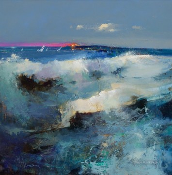 150の主題の芸術作品 Painting - 抽象的な海景011